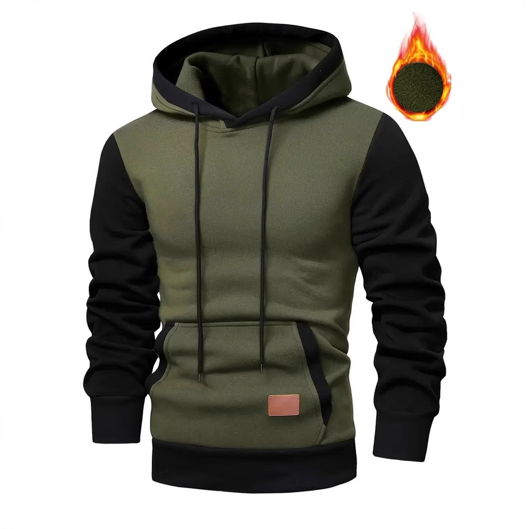 Men's stylish hoodie with practical pockets and contrasting design Lisslune