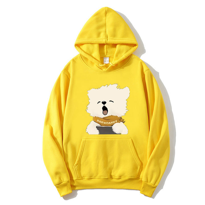 Women’s hoodie with cute dog front print Lisslune