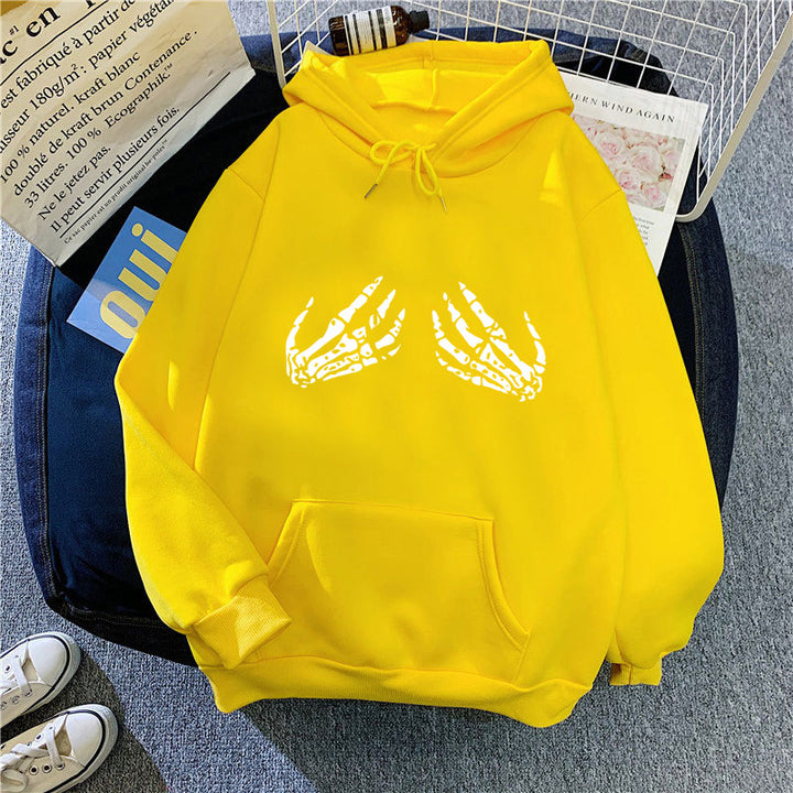 Women's hoodie with creative skeleton design Lisslune