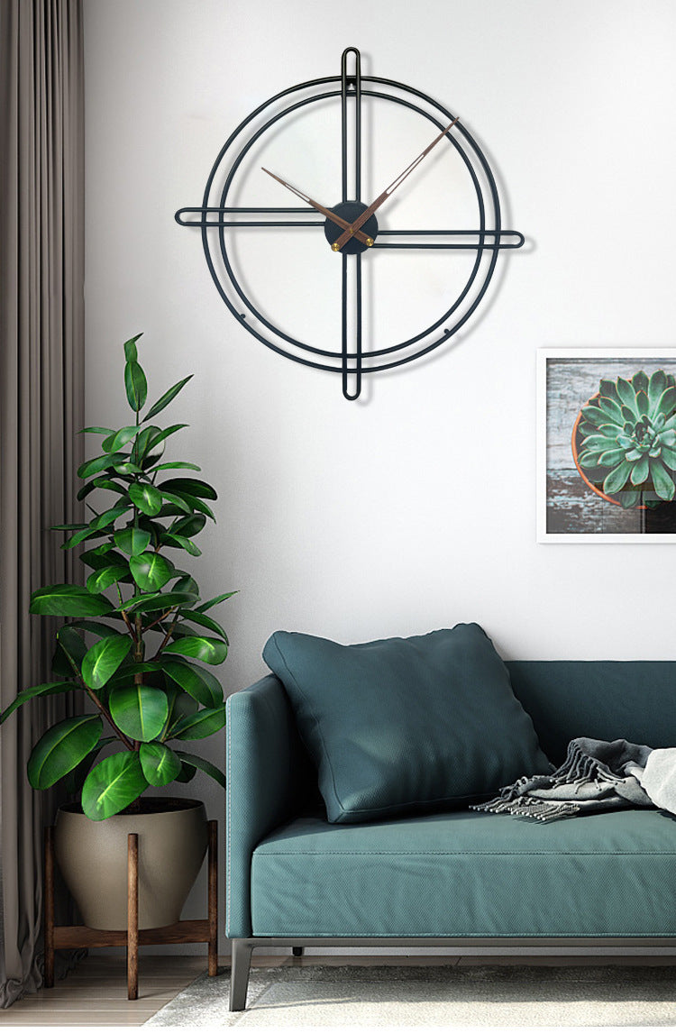 Lisslune | Nordic decorative large wall clock for the living room 23 inches
