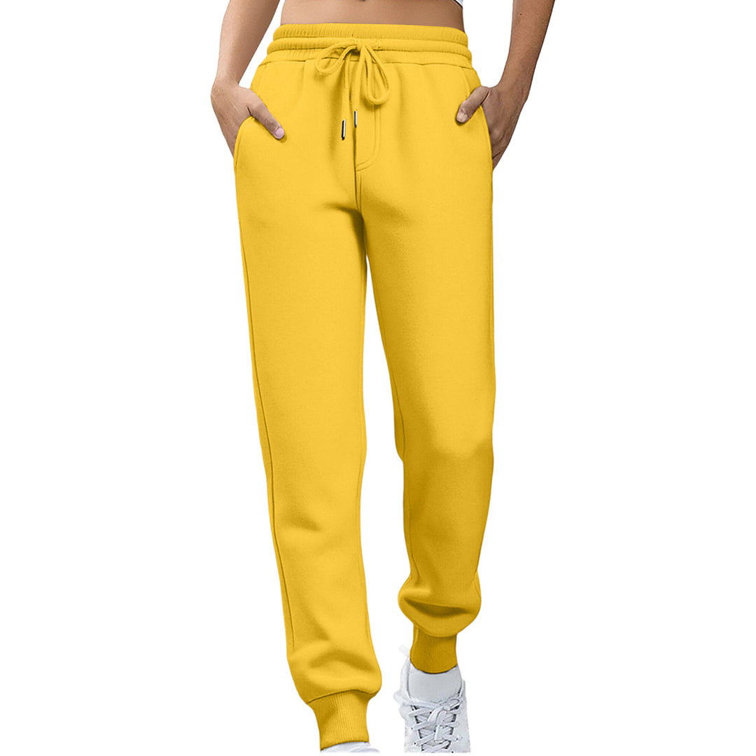 Women Relaxed Fit Sweatpants with Elastic Waistband and Side Pockets Lisslune