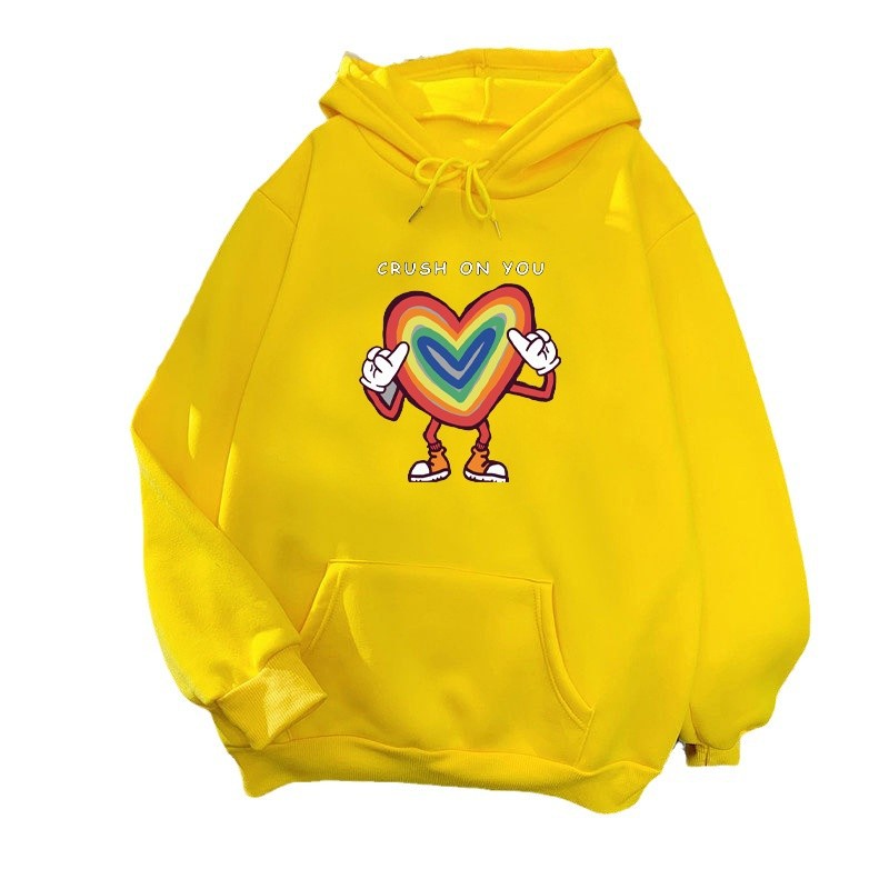 Women's hoodie with colorful heart design Lisslune