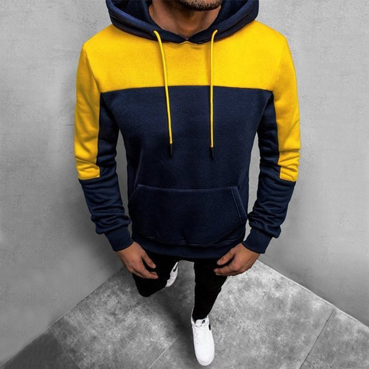 Men's hoodie with contrasting inserts Lisslune