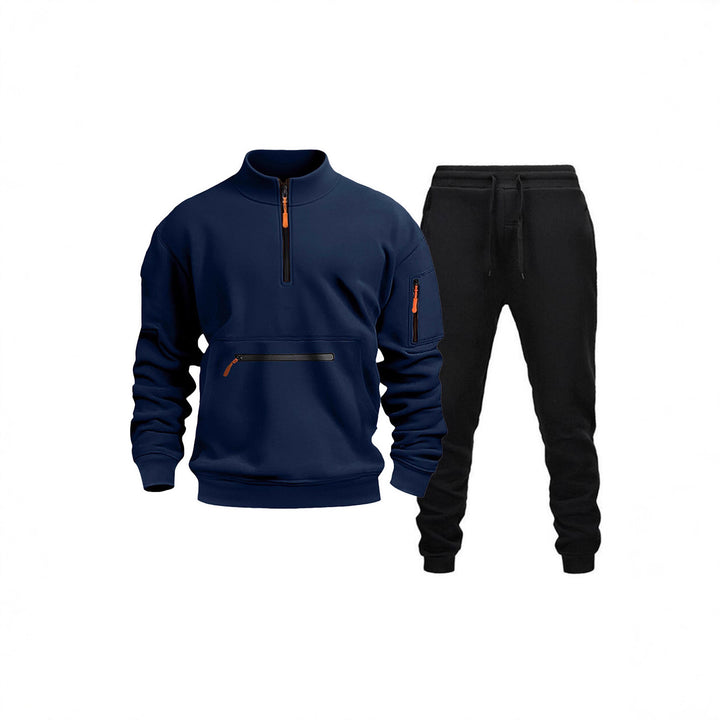 Men's Sports Sweatshirt and Jogging Pants Set Lisslune