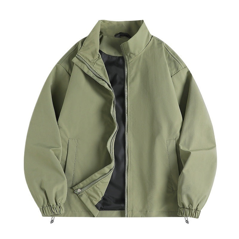 Men's casual windbreaker with a high collar and practical pockets Lisslune