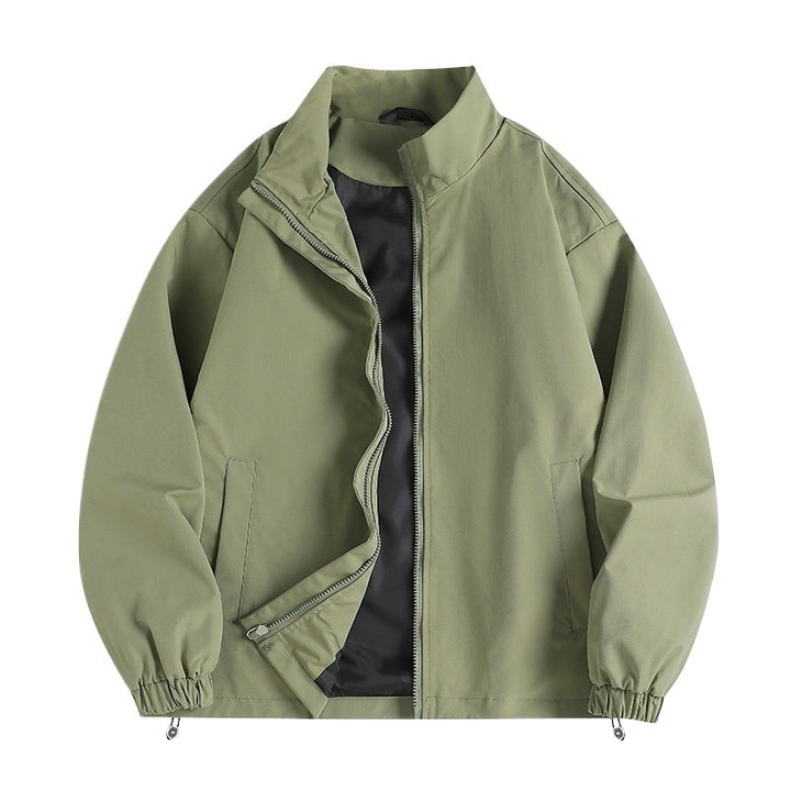 Men's casual windbreaker with a high collar and practical pockets Lisslune