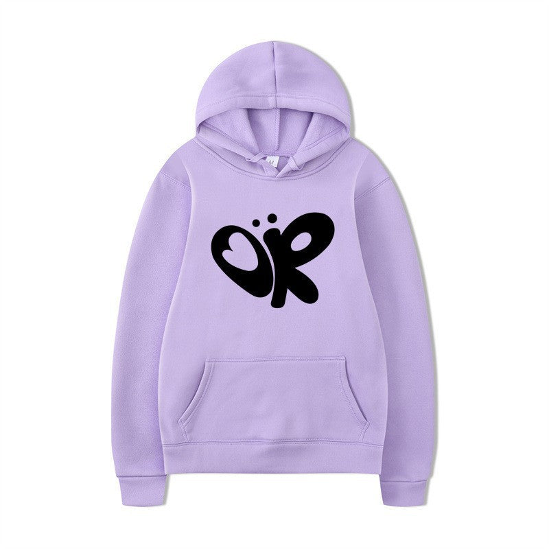 Women’s hoodie with large print and practical kangaroo pocket Lisslune
