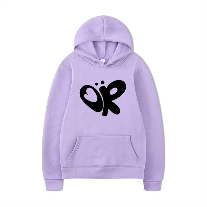 Women’s hoodie with large print and practical kangaroo pocket Lisslune