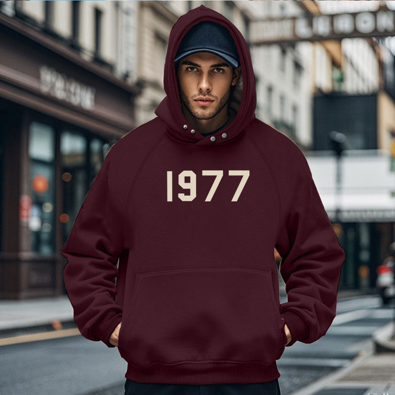 Men's Cozy Hoodie with Unique Design and Practical Pockets Lisslune