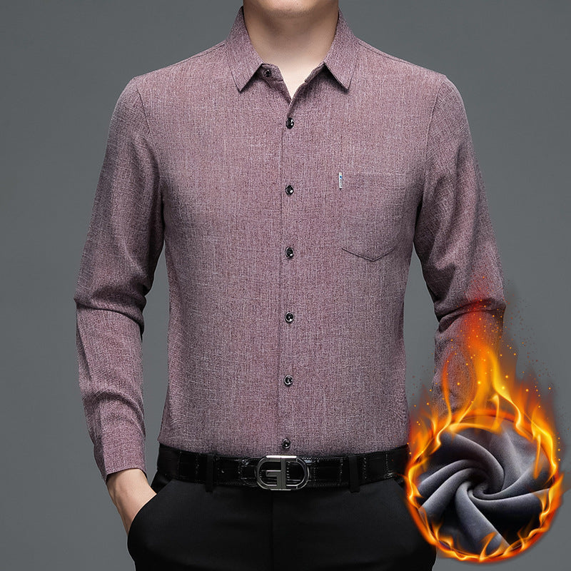 Men's modern long-sleeve shirt with innovative structure Lisslune