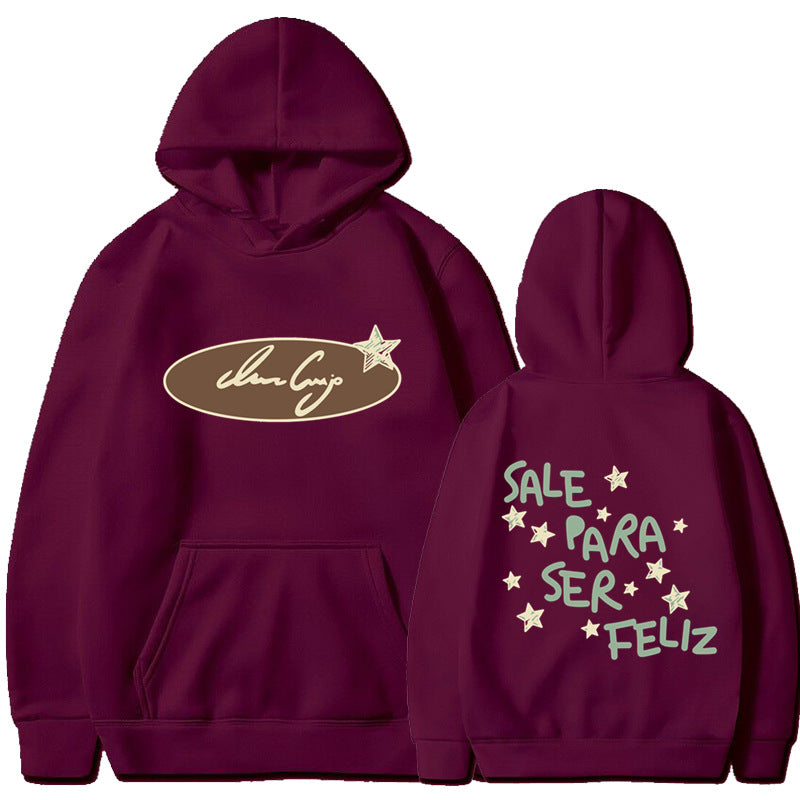 Women's hoodie sweatshirt with creative lettering and eye-catching design Lisslune