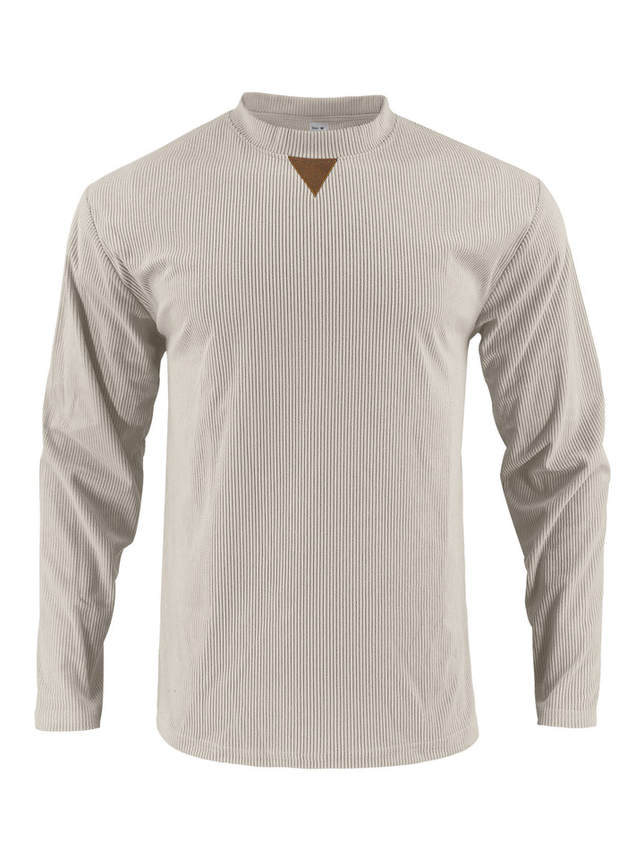 Men's sporty long-sleeve shirt with innovative texture design Lisslune