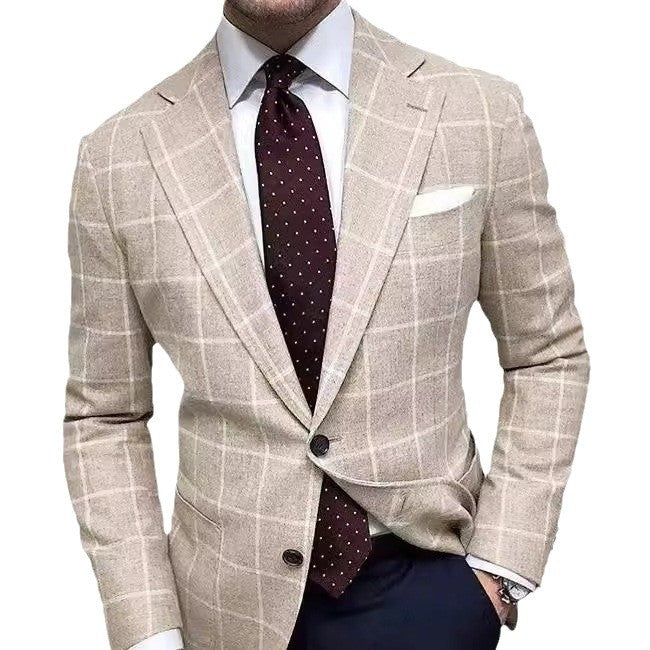 Men's elegant linen blazer with slim fit Lisslune