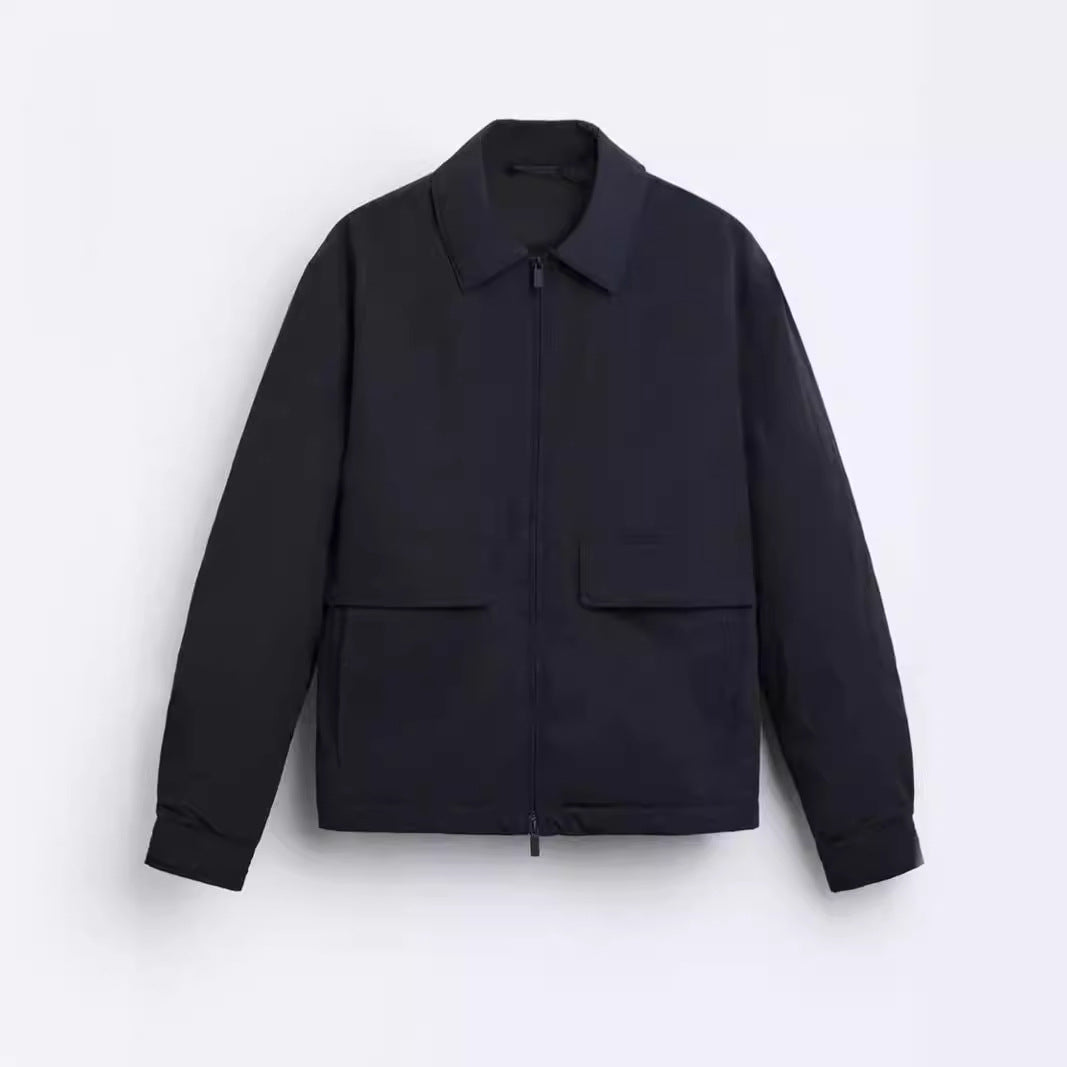 Men's casual jacket with practical pockets and modern cut Lisslune