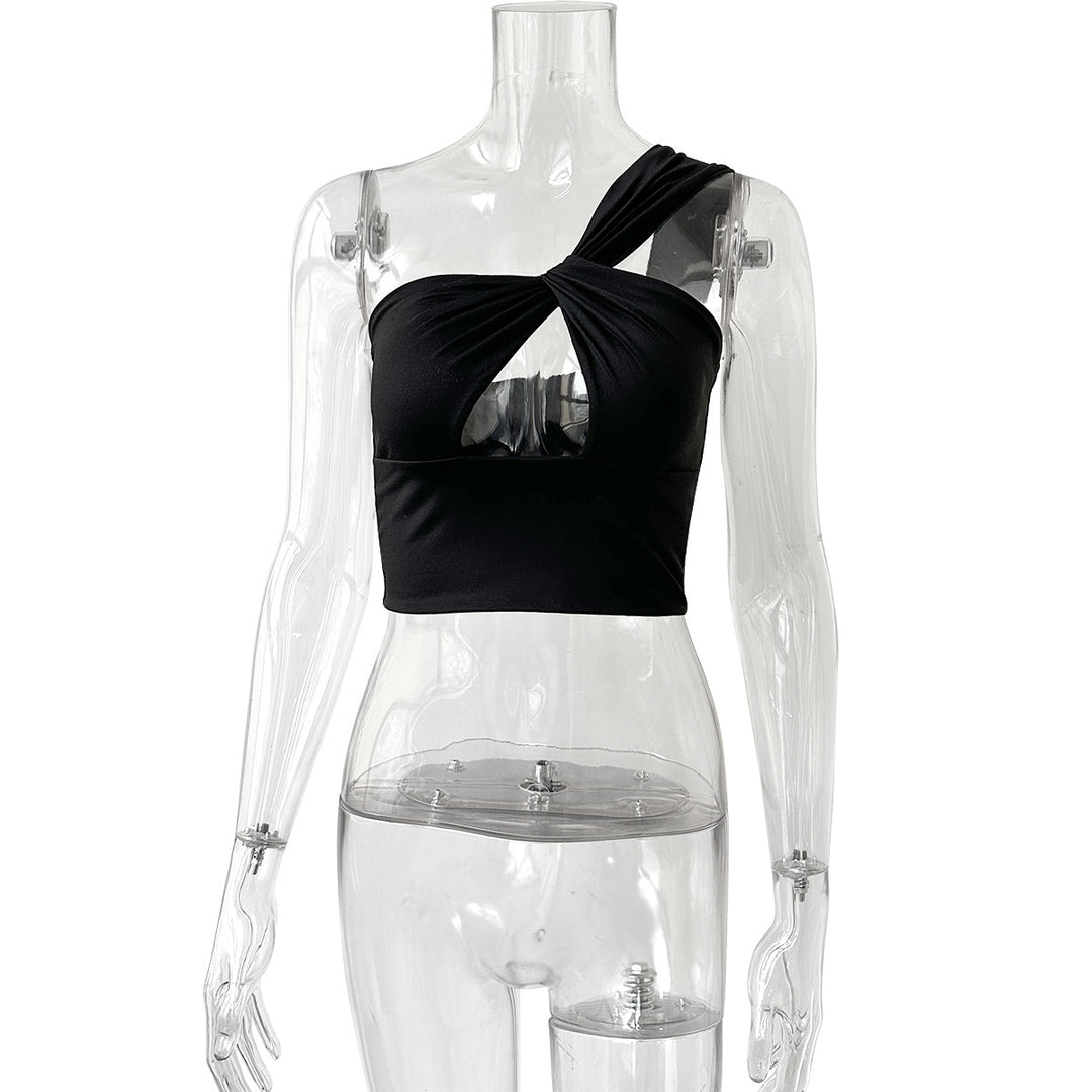 Damen Crop-Top mit Knotendetails Lisslune