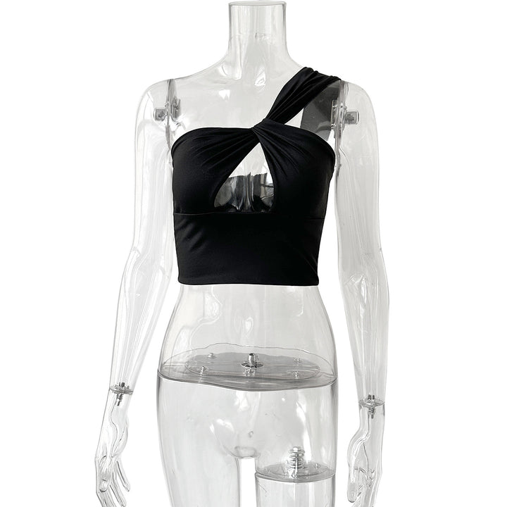 Damen Crop-Top mit Knotendetails Lisslune