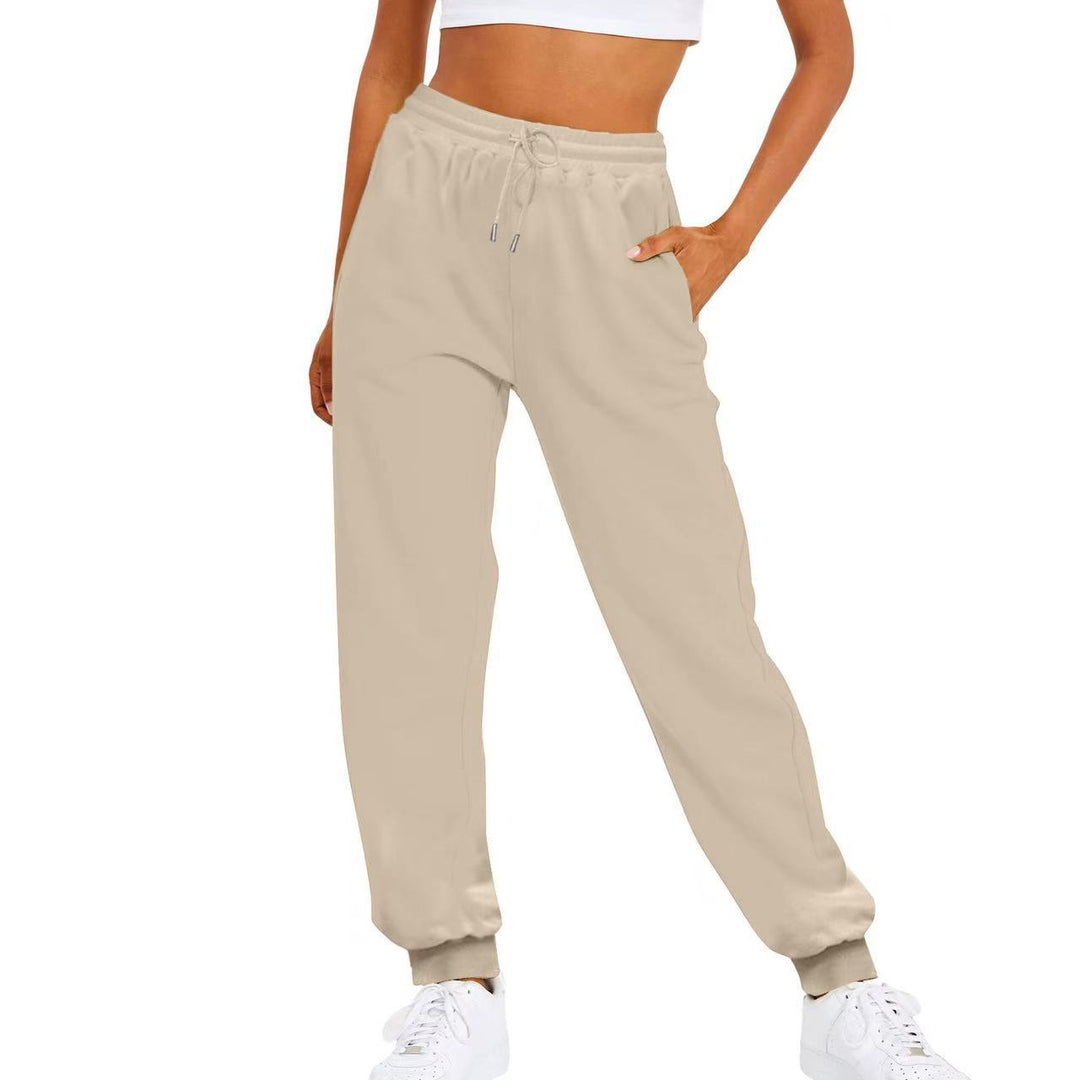 Women's comfortable jogging pants with elastic waistband and side pockets Lisslune