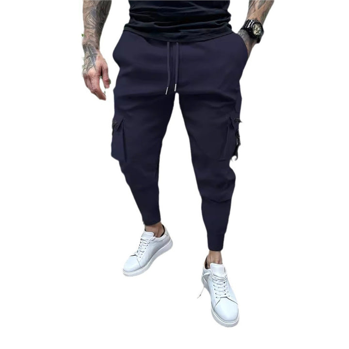 Men's stylish cargo joggers with practical pockets and elastic waistband Lisslune