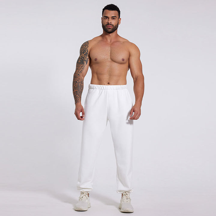 Men's sporty casual pants with elastic waistband and practical side pockets Lisslune