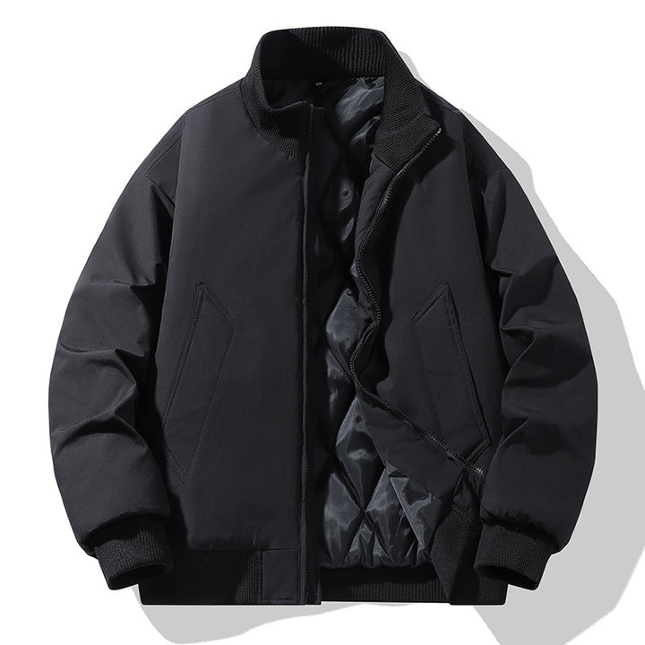 Men's Stylish Quilted Jacket with High Collar Lisslune