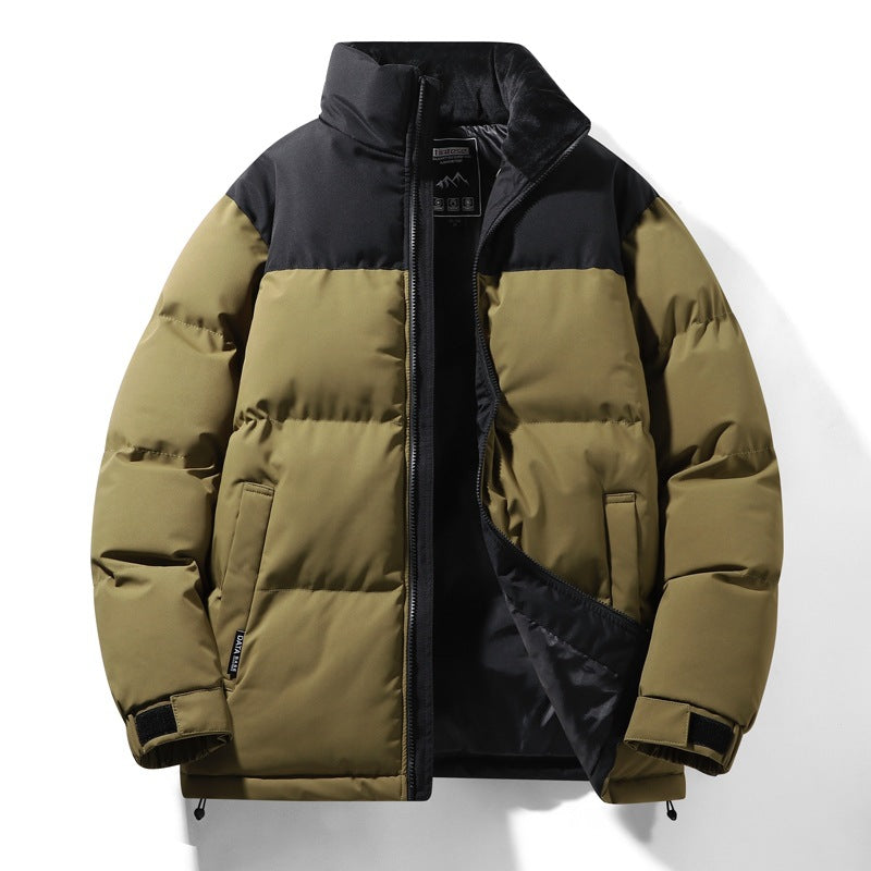 Men's quilted winter jacket with high collar and insulating lining Lisslune