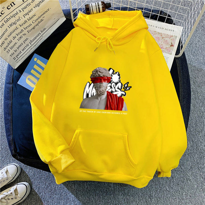 Women’s hoodie with modern graphic print and inspiring lettering Lisslune