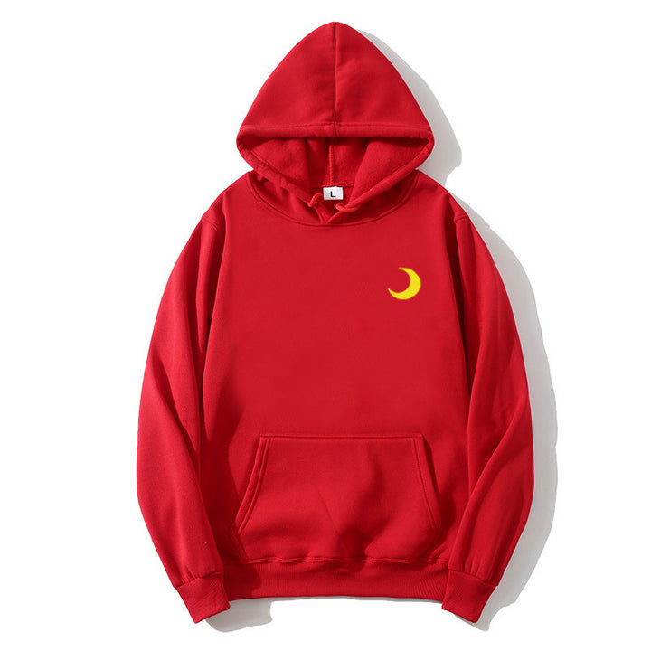 Women's hoodie with cute moon motif Lisslune