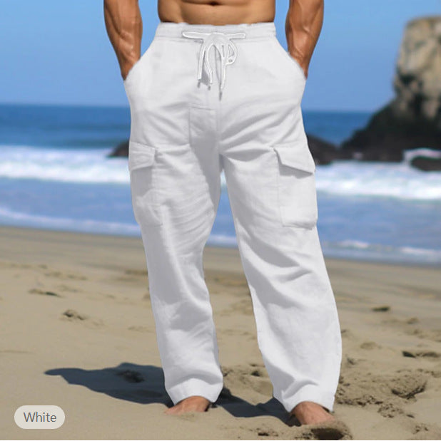 Men's Comfortable Casual Cargo Pants with Spacious Pockets Lisslune