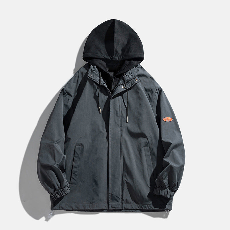 Unisex transitional jacket with hood and breathable inner lining Lisslune