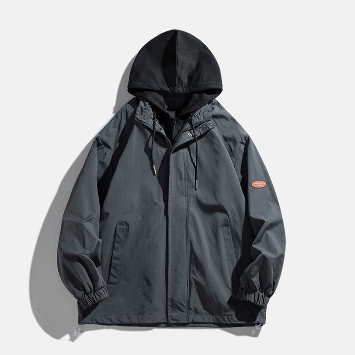 Unisex transitional jacket with hood and breathable inner lining Lisslune
