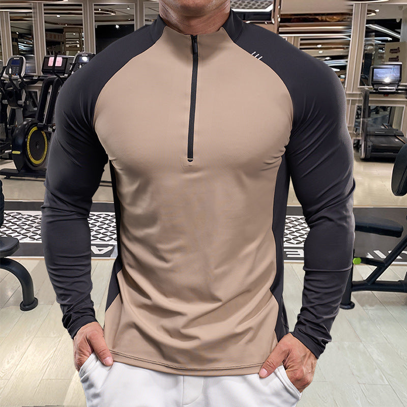 Men's functional shirt with half zip and breathable properties Lisslune