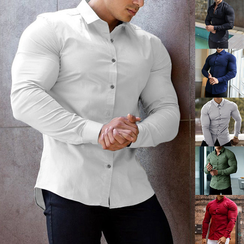Men's Elegant Shirt with Slim Fit Lisslune