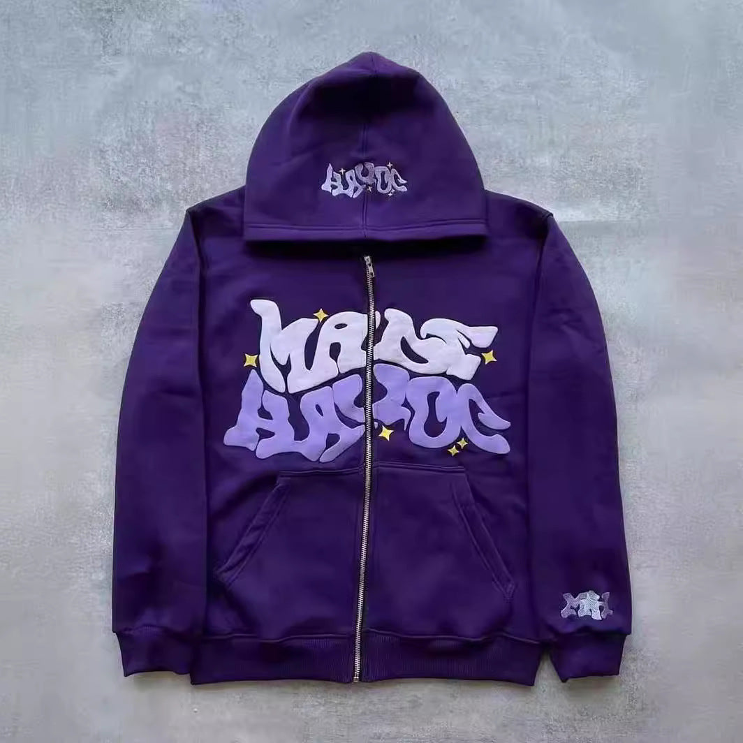 Women’s sporty hoodie jacket in urban graffiti style Lisslune