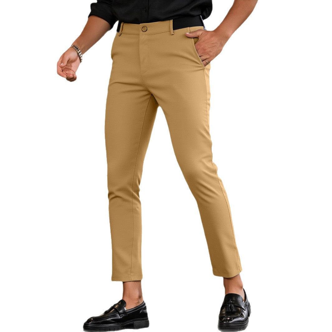 Men's modern slim-fit pants with elegant cut and high-quality fabric Lisslune