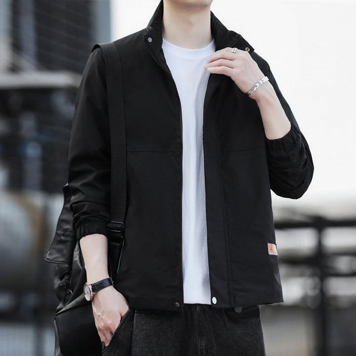 Men's windproof leisure jacket with breathable inserts and practical pockets Lisslune