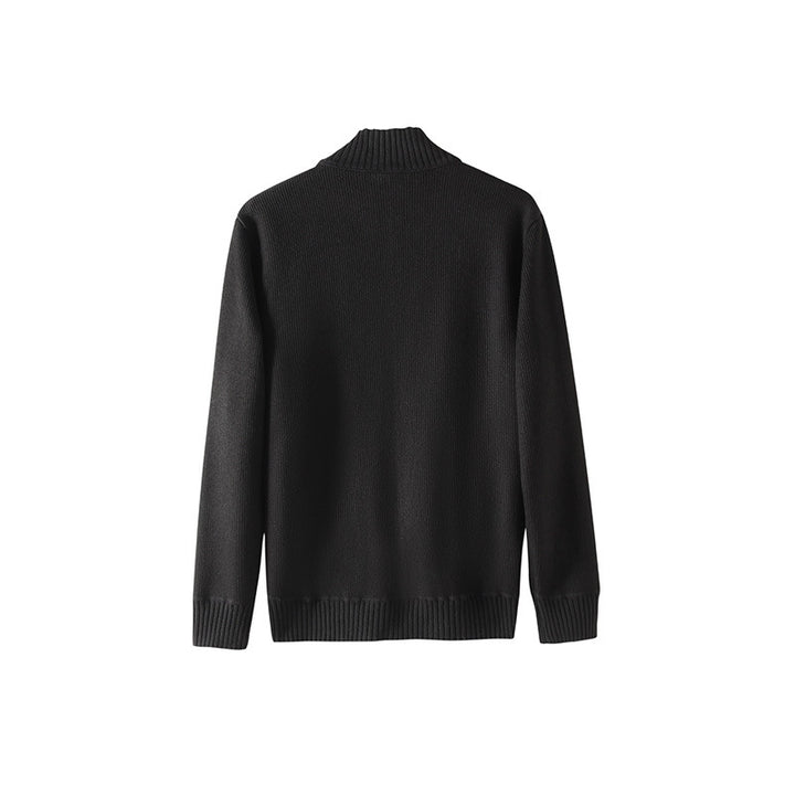 Men's Cardigan with Innovative Quilted Detail and Practical Pockets Lisslune