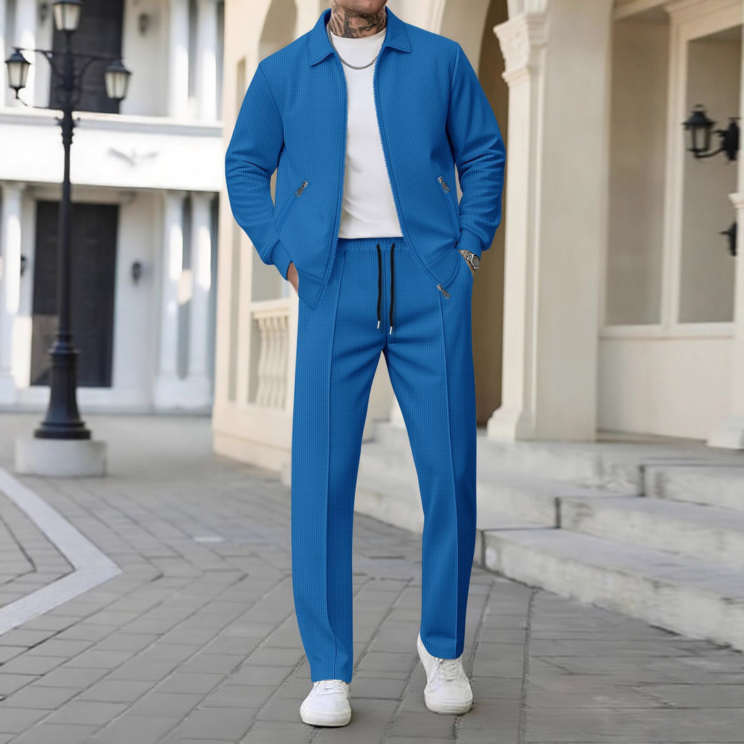 Men's Stylish Casual Pants and Jacket Set Lisslune