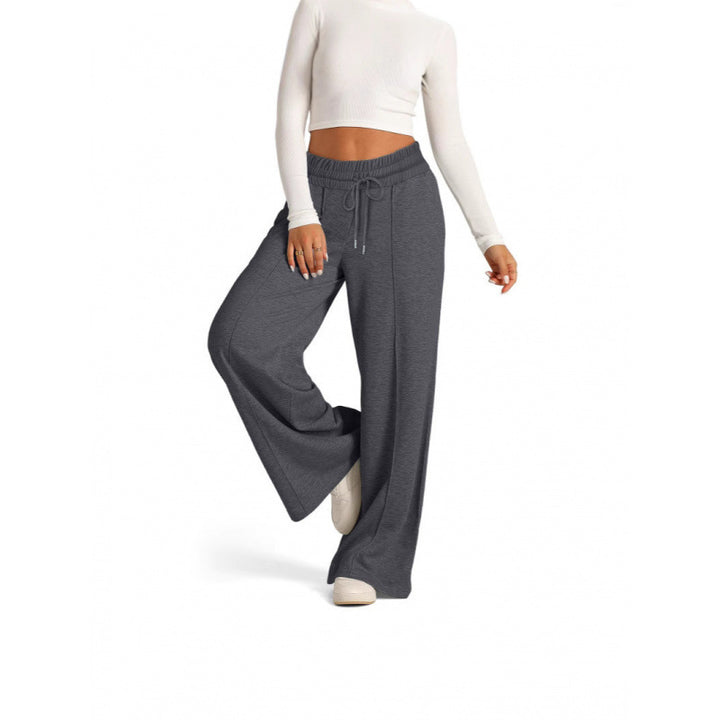 Women’s wide jogging pants with elastic waistband and side pockets Lisslune