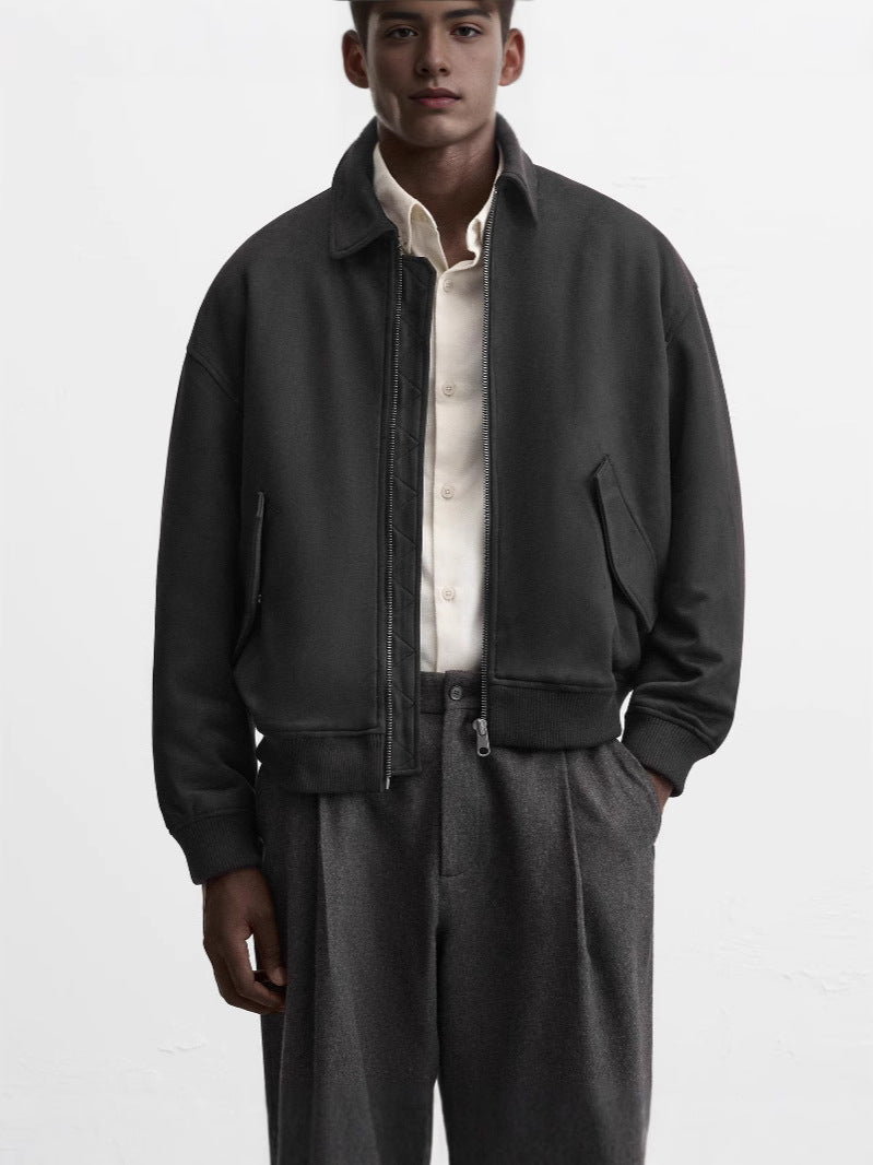 Men's casual quilted jacket with an attractive cut and practical pockets Lisslune