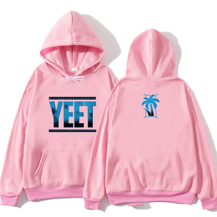 Women's Hoodie with Creative Palm Design Lisslune