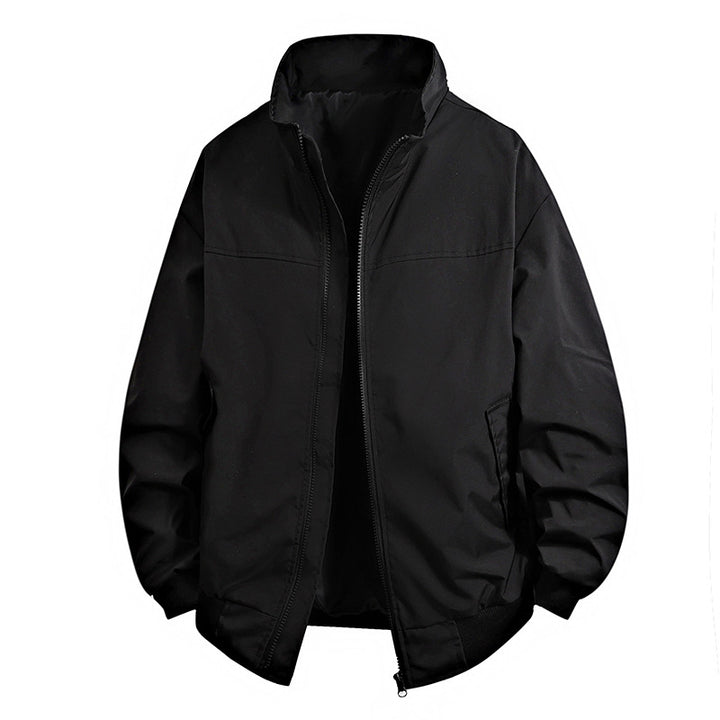 Men's transitional jacket with high collar and practical zip pockets Lisslune