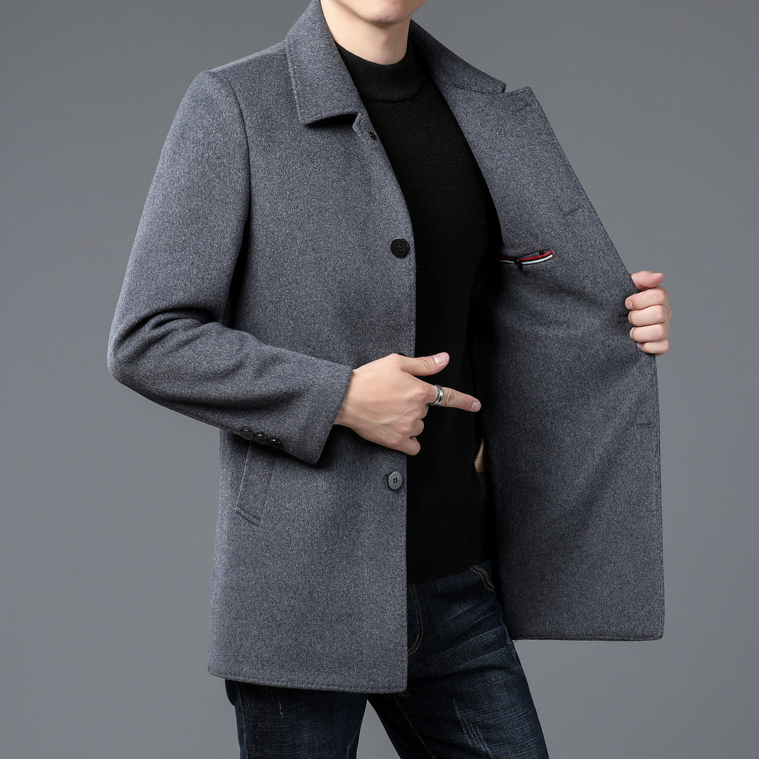 Men's Elegant and Timeless Wool Coat Lisslune