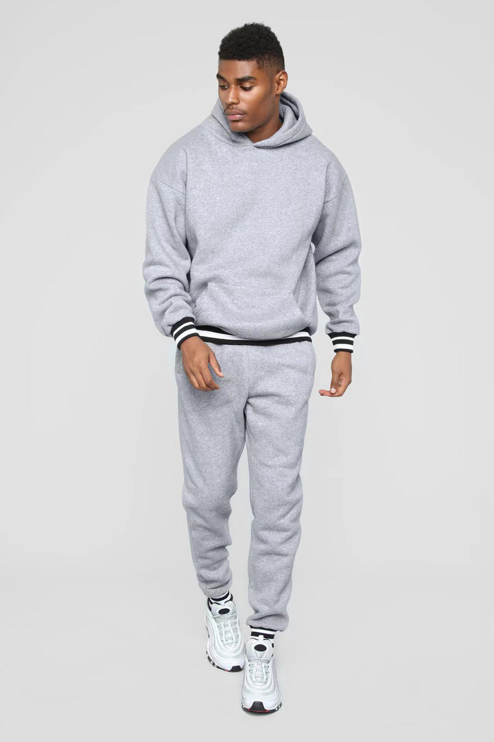 Men's sporty sweatshirt with comfortable joggers in urban style Lisslune