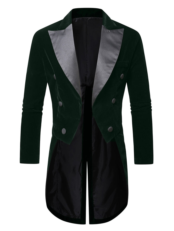 Men's elegant velvet blazer with shimmering lapels Lisslune