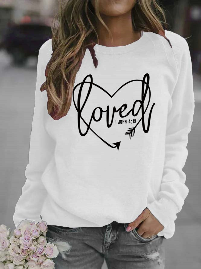 Women’s sweatshirt with inspiring lettering and trendy design Lisslune