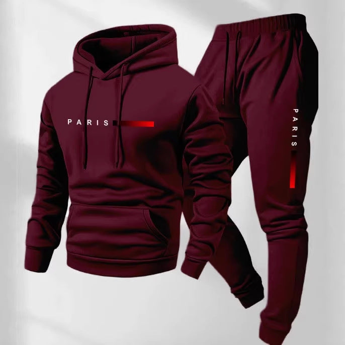 Women’s hoodie and jogging pants set with modern Paris design Lisslune