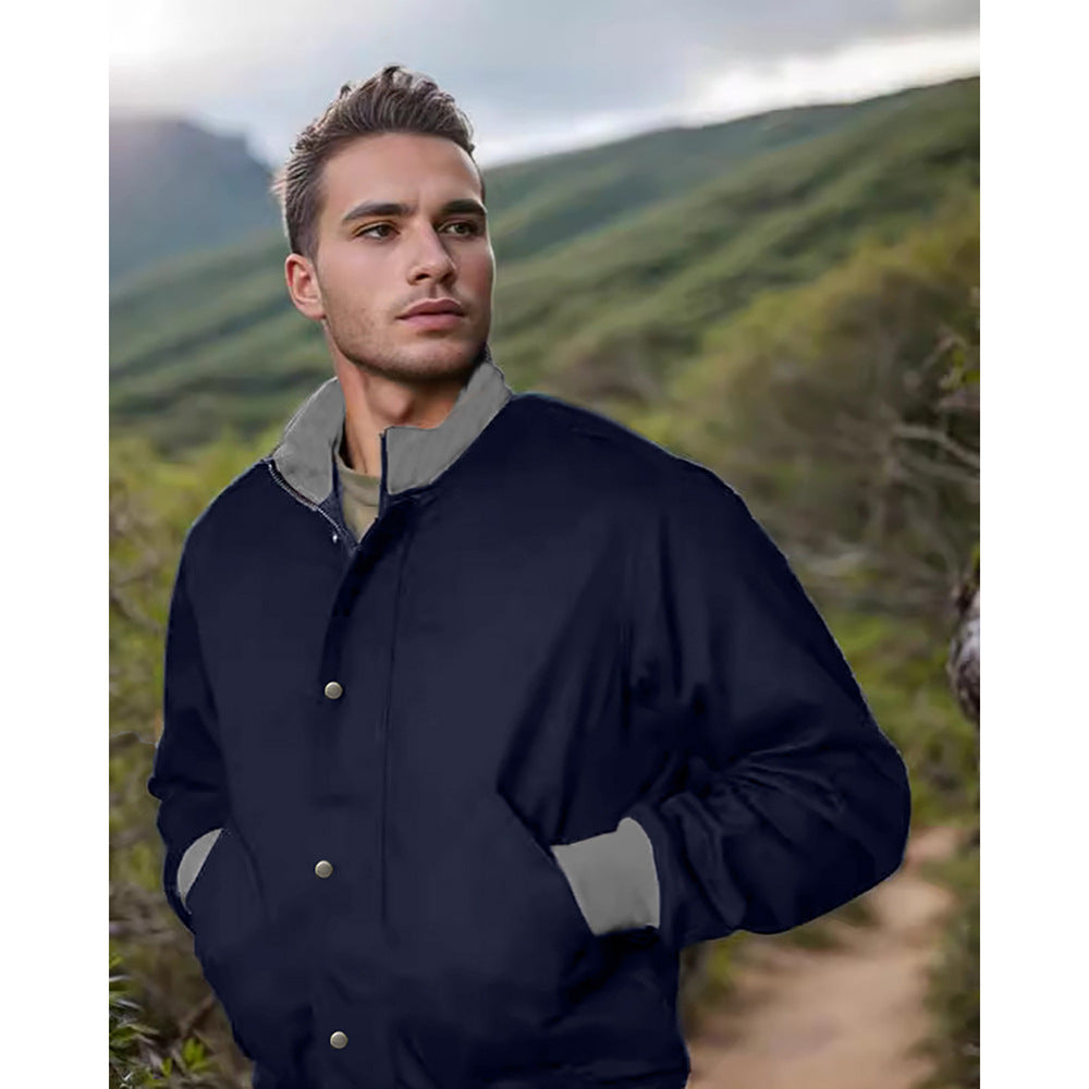 Men's lightweight quilted jacket with practical side pockets and modern collar Lisslune