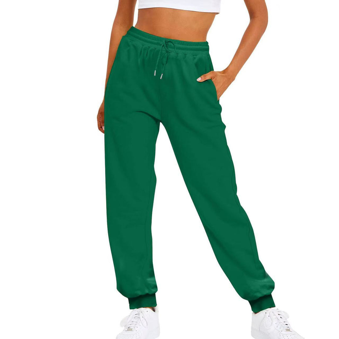 Women's comfortable jogging pants with elastic waistband and side pockets Lisslune