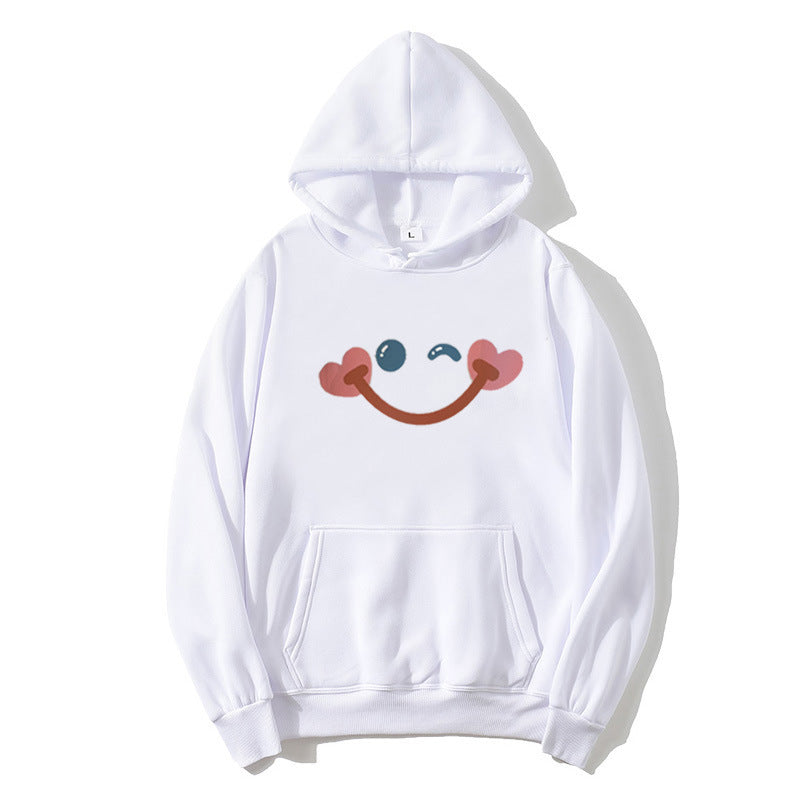 Women's hoodie with cheerful smiley design Lisslune
