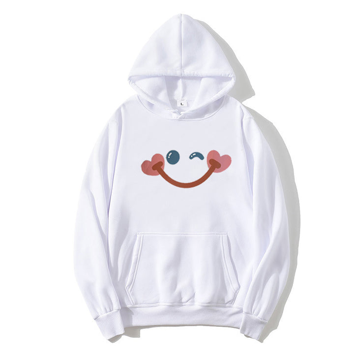 Women's hoodie with cheerful smiley design Lisslune